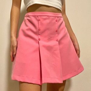 pink pleated UNIF skirt